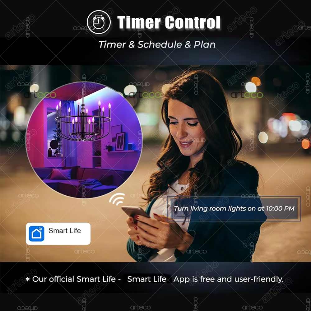 Tuya E14 Led Candle Lamp App C - Smart Light Switch Wifi recension och pris