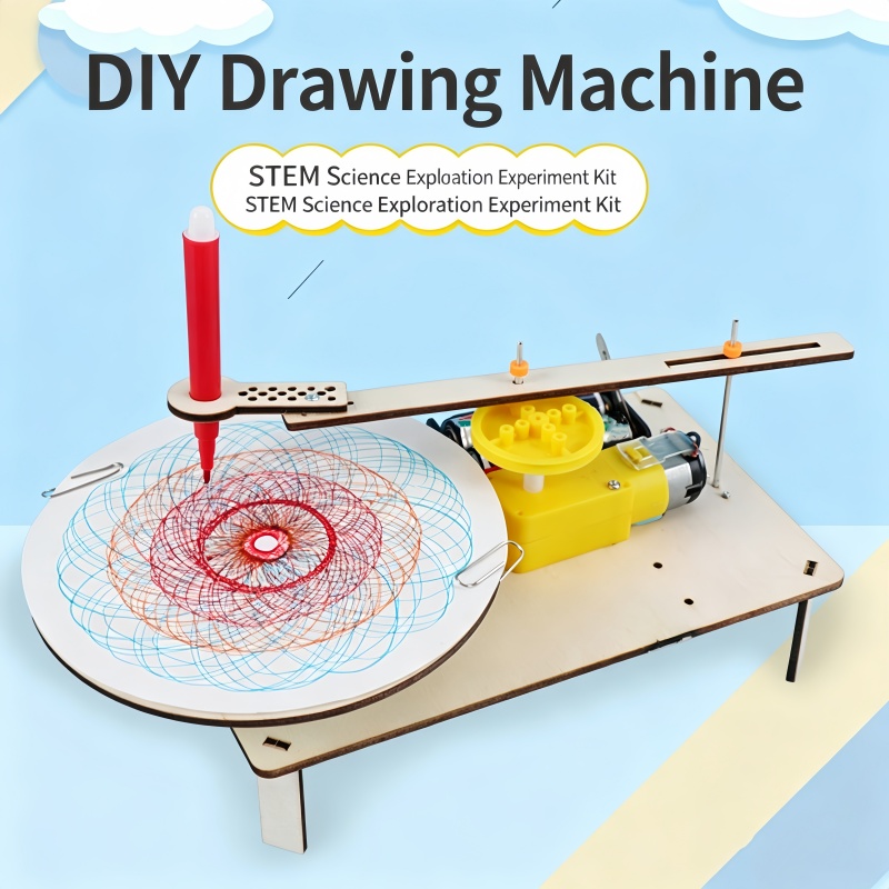 1-3Pcs DIY Wooden Electric Plo - Stem Robotics Kit recension och pris