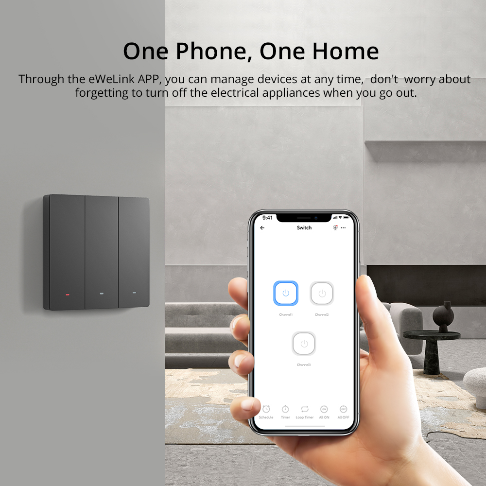 SONOFF M5 Matter 80/86 Type Sw - Smart Light Switch Wifi recension och pris