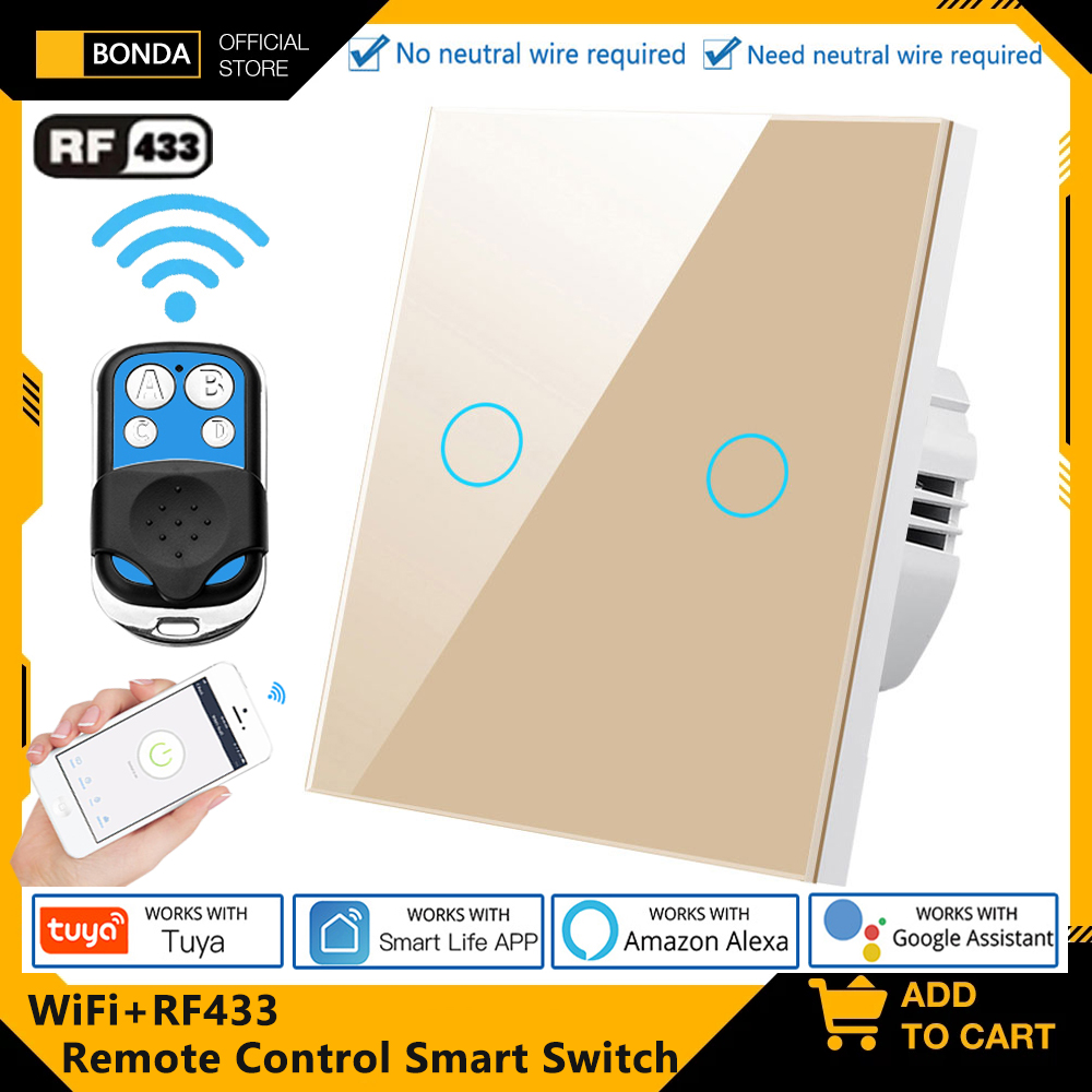 Tuya EU WiFi+RF433 Smart Remot - Smart Light Switch Wifi recension och pris