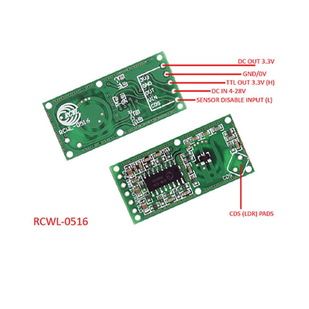 5PCS RCWL-0516 Motion Detectio - Esp8266 Relay Module recension och pris