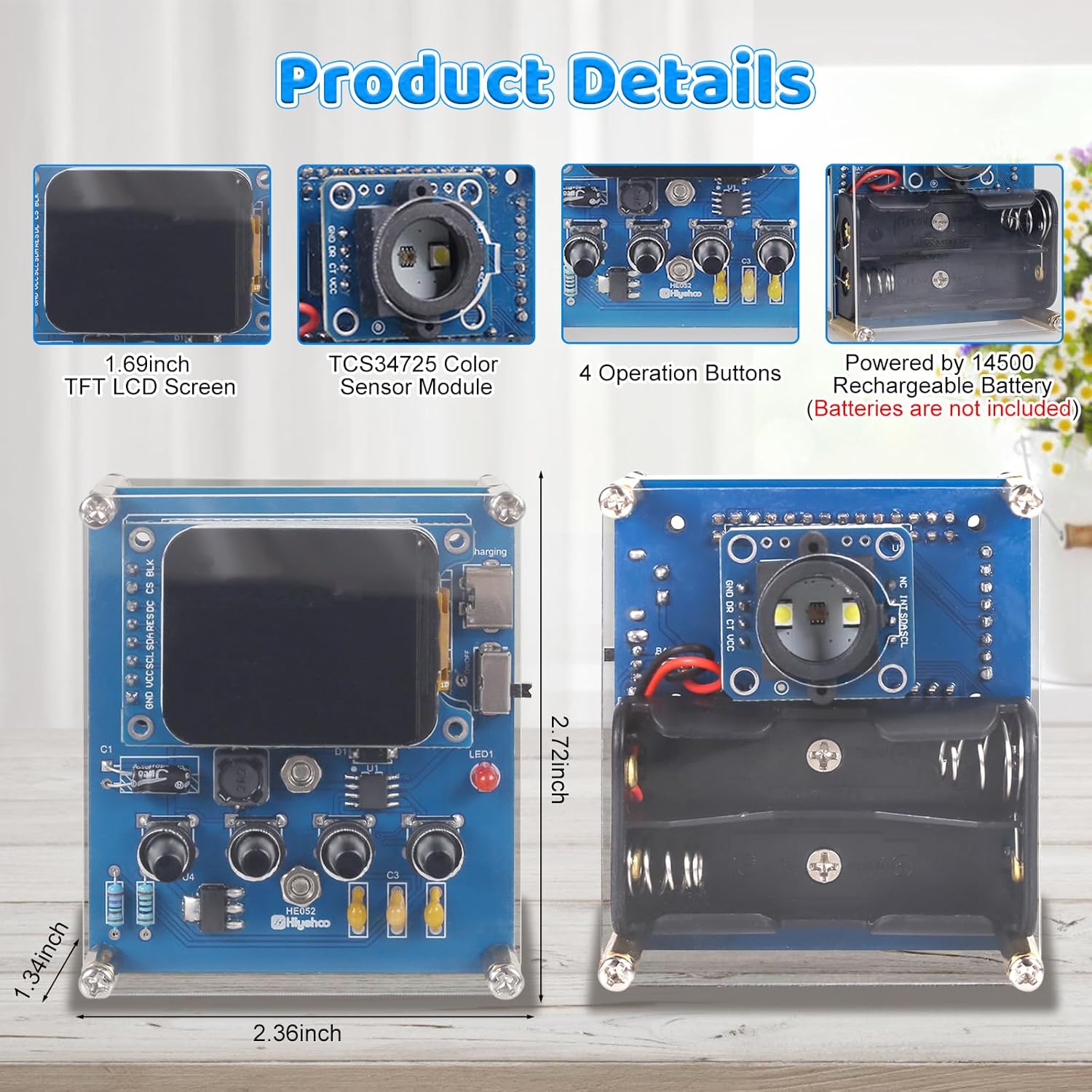 DIY Color Recognition Solderin - Esp32 Smart Home Kit recension och pris