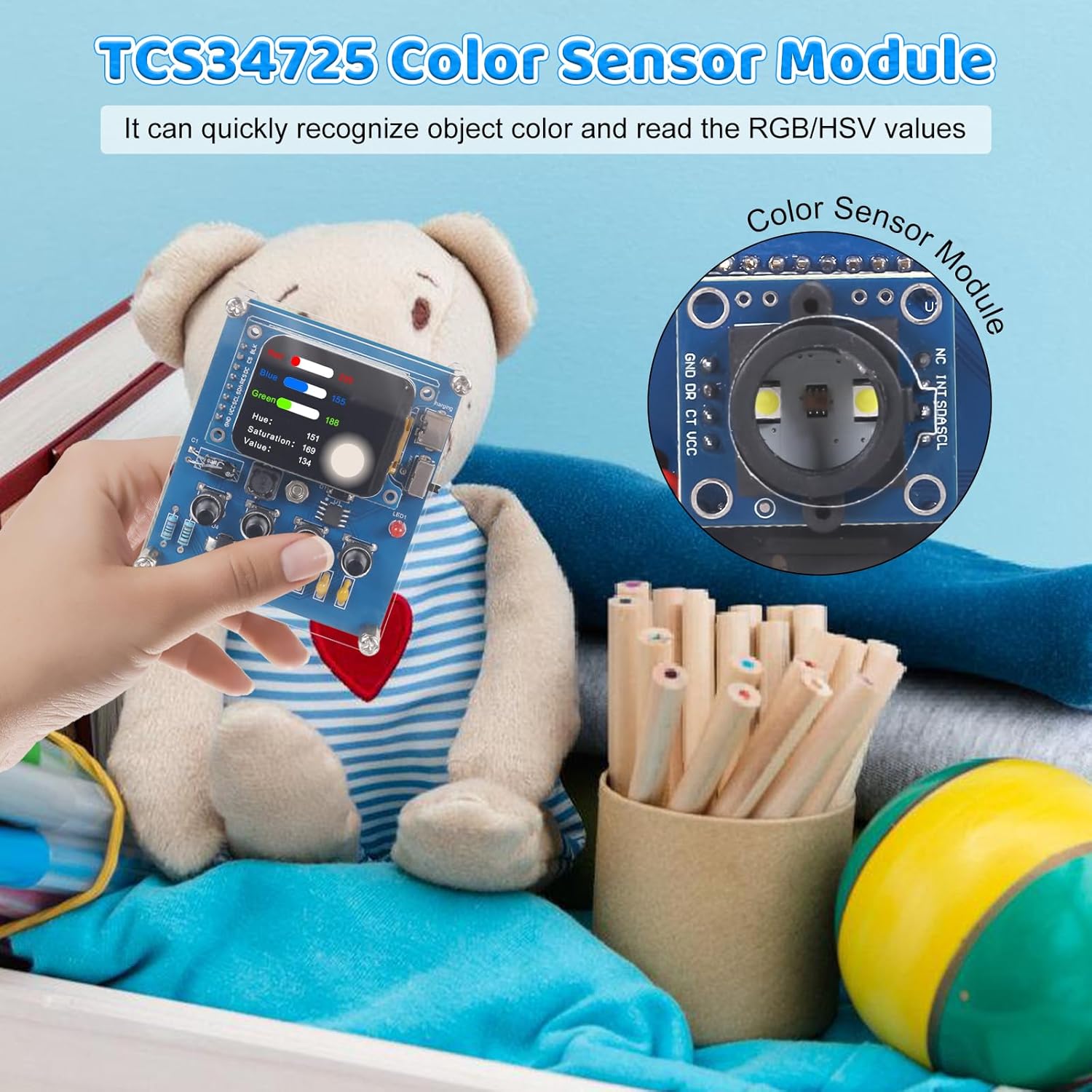 DIY Color Recognition Solderin - Esp32 Smart Home Kit recension och pris